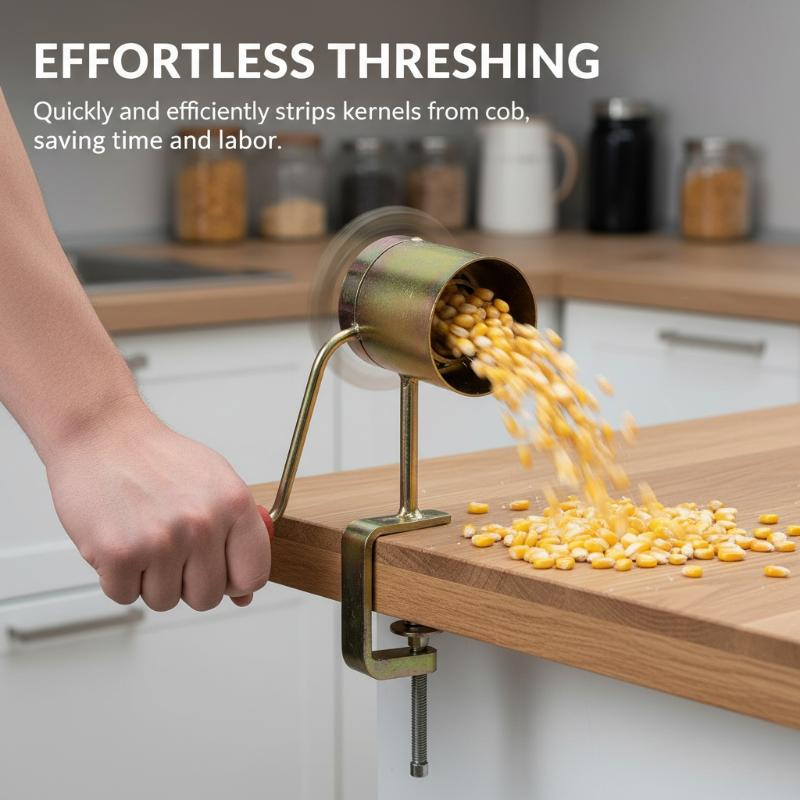 Corn Sheller Machine - 【S】Hand Crank Corn Peeler Thresher Shucker