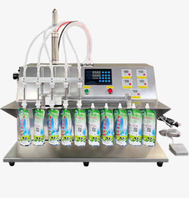 Milking Machine - 2.5L Four-Head Stand-Up Pouch Filling Machine