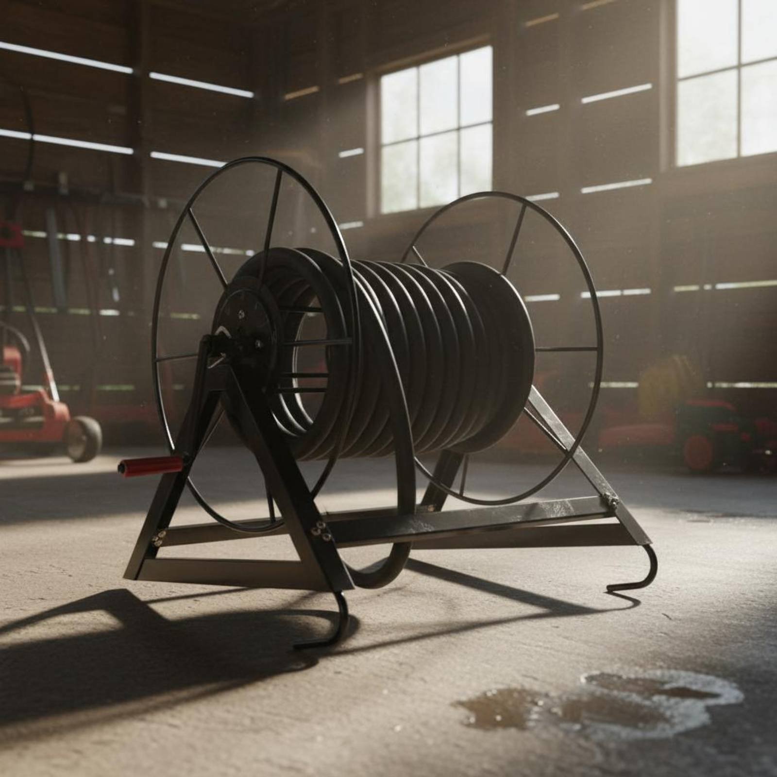 Farm Agriculture - Agricultural Hose Reel Thickened Frame Sprayer