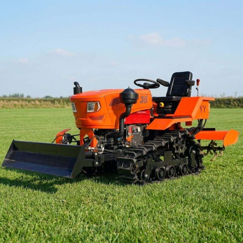 Agriculture Farming Tractor - Crawler 4WD Rotary Tiller 35HP Crawler