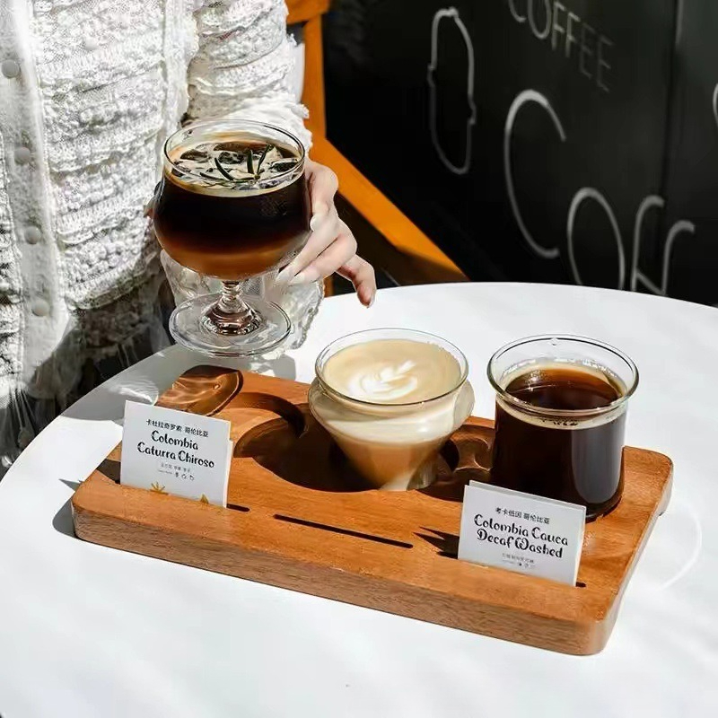 Farming Japan - Wooden Coffee Cup Tray, Farm House