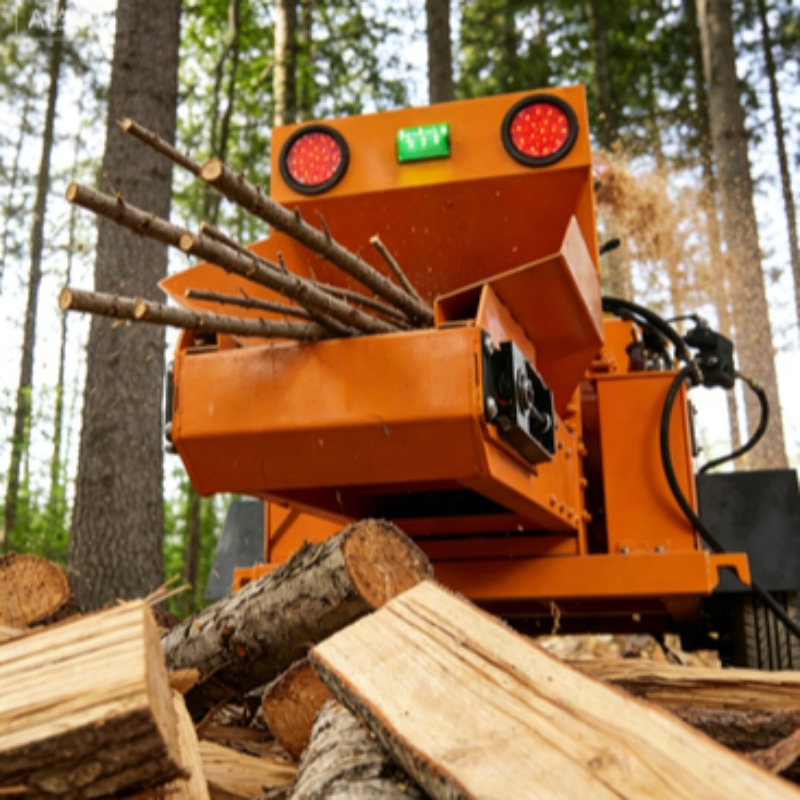 Agriculture Farming Process - Customized Industrial Diesel Drum Wood Chipper