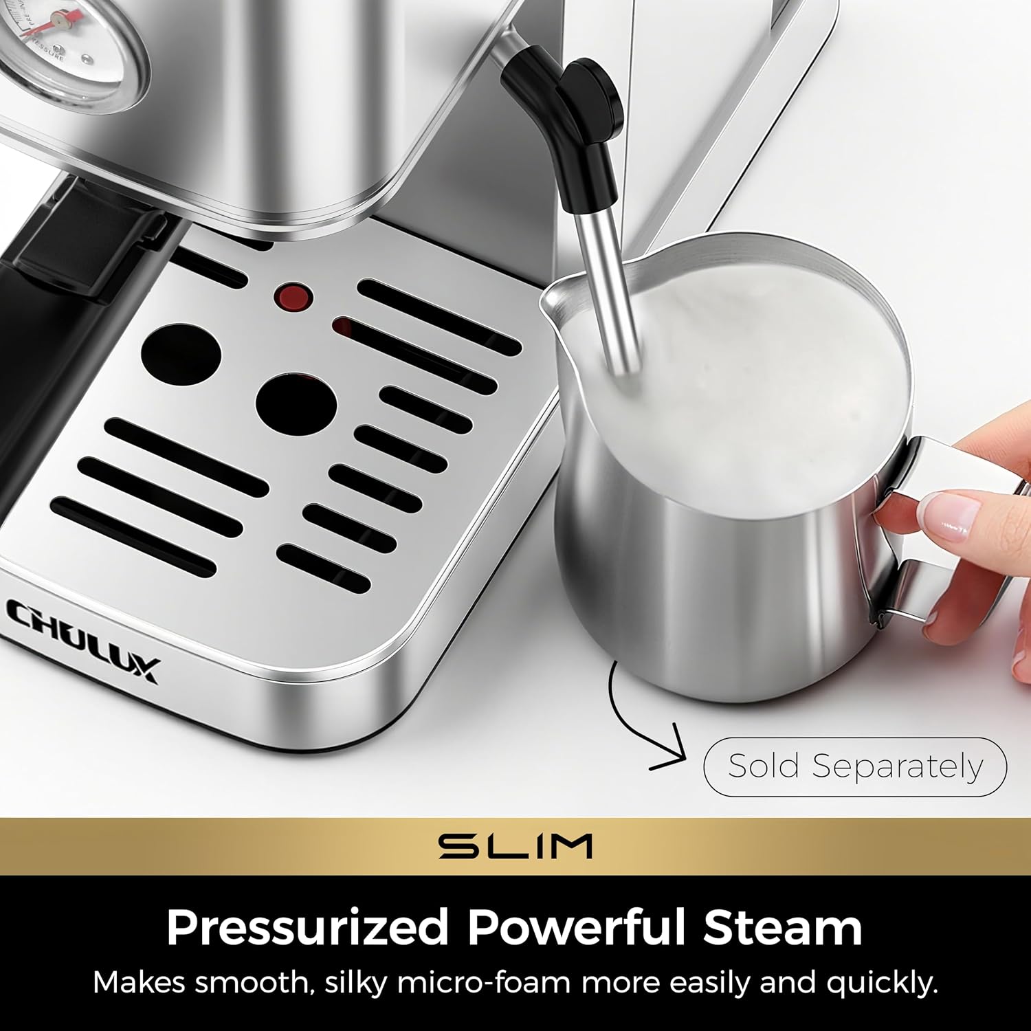 20 Bar Espresso Machine with M - đánh giá và giá Milking Machine
