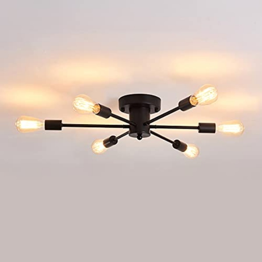 6 Lights Sputnik Semi Flush Mo - đánh giá và giá Farming & Agriculture Word Stacks