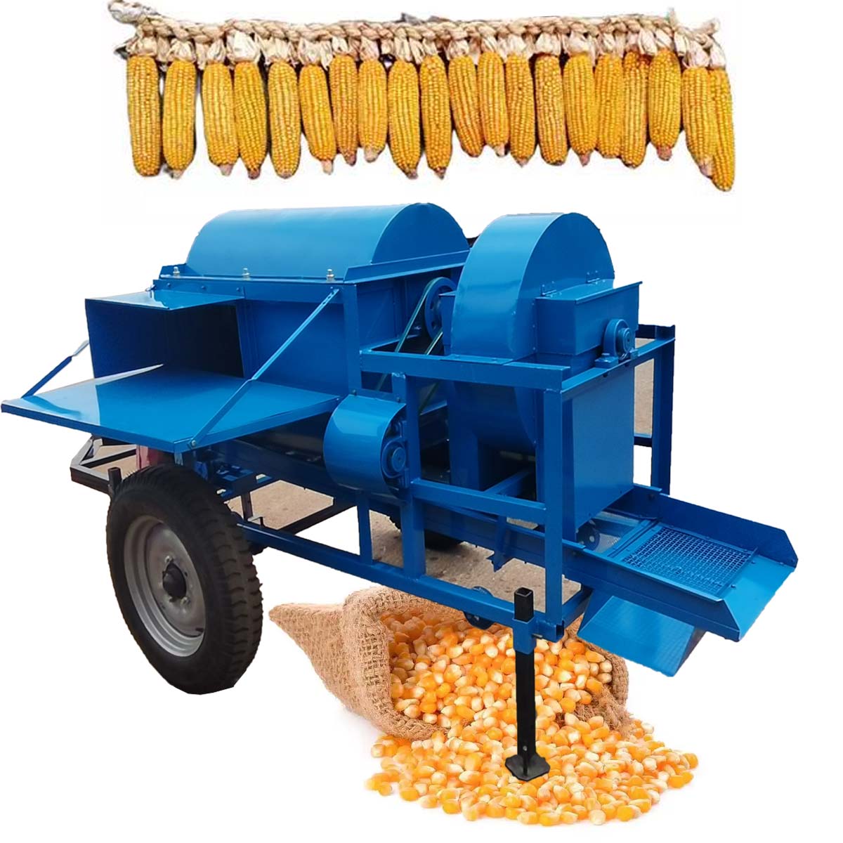 Agricultural Machinery Diesel  - đánh giá và giá Corn Sheller Machine