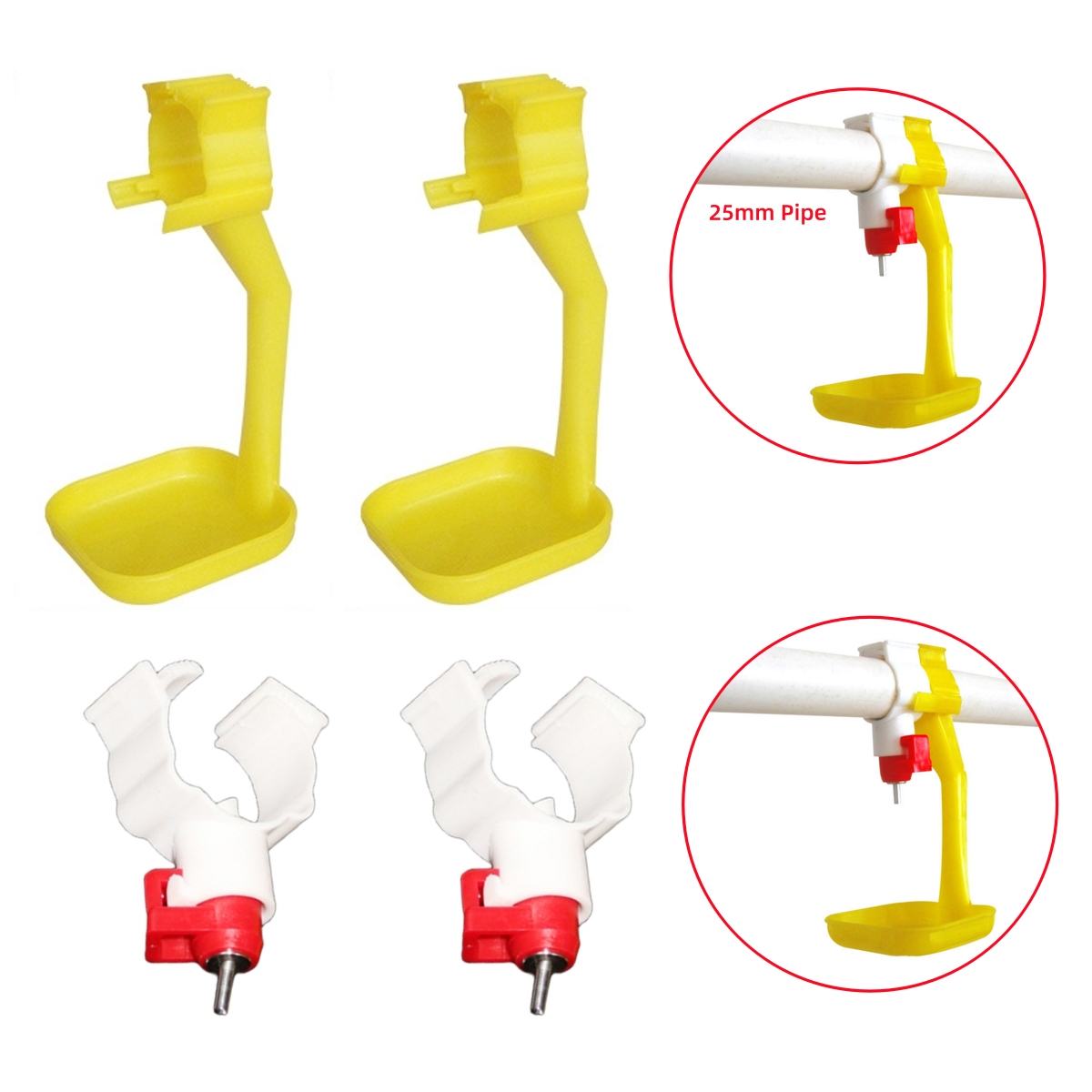 40Pcs Chicken Duck Hanging Cup - đánh giá và giá Chicken Nipple Drinker