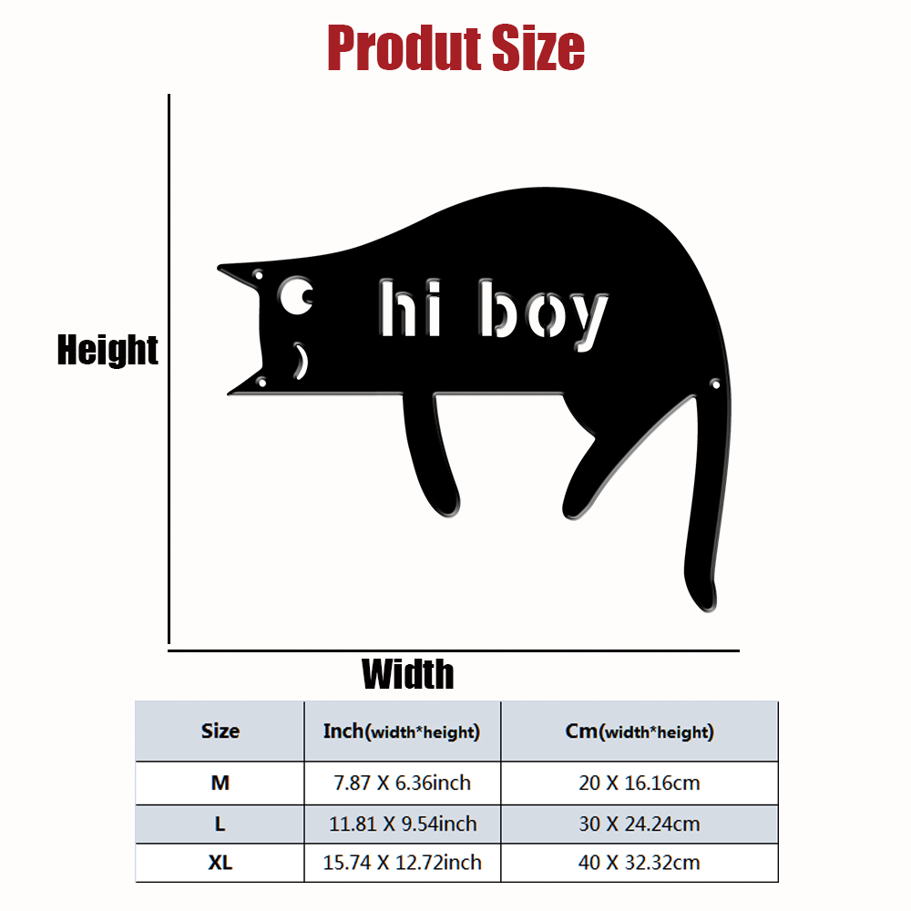1Pc Custom cat Metal Door Stre - đánh giá và giá Farming & Agriculture Word Stacks